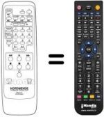 Mando a distancia equivalente RC 5205 MX