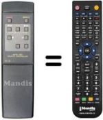 Replacement remote control RC 58