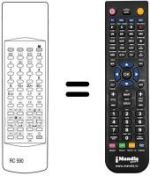 Mando a distancia equivalente RC 590