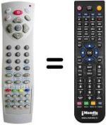 Replacement remote control Autovox AX 14DVX 07