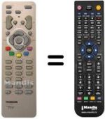 Replacement remote control Brandt 15 LCDM 03 B