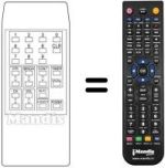 Mando a distancia equivalente RD-1070 E