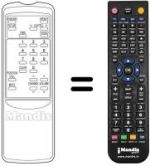 Mando a distancia equivalente RD-1077 E