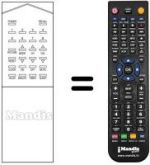 Mando a distancia equivalente RM-105