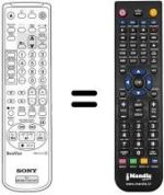 Mando a distancia equivalente Sony KV-14 V5B