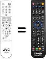 Mando a distancia equivalente JVC AV 25BT5