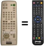 Mando a distancia equivalente Sony RM-U500