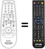 Mando a distancia equivalente RM 531V-59403