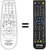 Mando a distancia equivalente RM 641V-63304