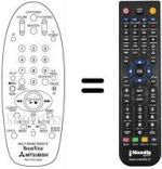 Mando a distancia equivalente RM 76151V-65801