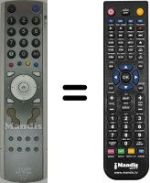 Mando a distancia equivalente JVC HV-32D25