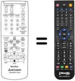 Mando a distancia equivalente RM M6050V-57802