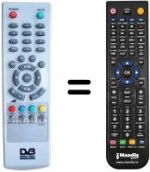 Replacement remote control TECHNISSON STB-210