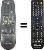 Mando a distancia equivalente RM 651V-59506