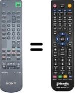 Mando a distancia equivalente Sony KV-21 V4D