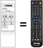 Replacement remote control RVR-980 BE