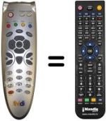 Mando a distancia equivalente Homecast S 3100 CR