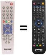 Mando a distancia equivalente Finlux CT 2110