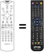 Mando a distancia equivalente SE-R2107 E