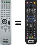 Mando a distancia equivalente Sony DAV-DZ231