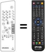 Replacement remote control Grundig M 95-105 / 9 IDTV