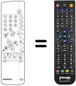 Mando a distancia equivalente Grundig ST 63-255 IDTV