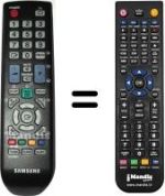 Mando a distancia equivalente Samsung SYNCMASTER XL 2370 HD