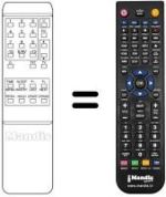 Replacement remote control TC 125 TEXT