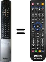 Replacement remote control Toshiba 46 WL 863