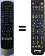 Mando a distancia equivalente Toshiba 55 VL 963