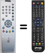 Comandament a distància equivalent Grundig XENTIA 82 FLAT MFW 82-430 / 8