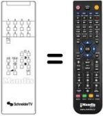 Replacement remote control TV 1 C