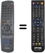 Mando a distancia equivalente Toshiba 32 MW 7 DG