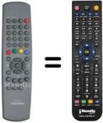 Mando a distancia equivalente Toshiba 14 N 51 G