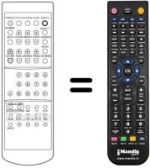 Mando a distancia equivalente UK 60002