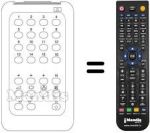 Replacement remote control HANTAREX TVC 16 PR
