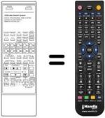 Mando a distancia equivalente VCR 185
