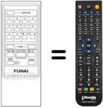 Mando a distancia equivalente Funai VCR 6800