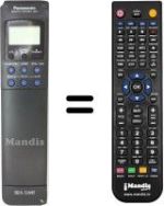 Mando a distancia equivalente Panasonic NV-F55