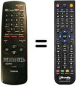 Mando a distancia equivalente Toshiba V 204 G