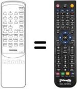 Mando a distancia equivalente Toshiba V 207 W