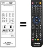Mando a distancia equivalente VT-RM 122 E