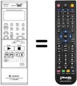 Mando a distancia equivalente VT-RM 132 E