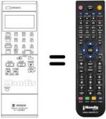 Mando a distancia equivalente VT-RM 151 E