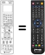 Mando a distancia equivalente VT-RM 653 E