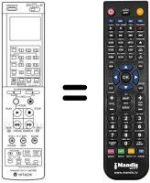 Mando a distancia equivalente VT-RM 743 E