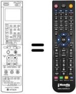 Mando a distancia equivalente VT-RM 843 E