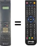 Mando a distancia equivalente VT-RM 553 E