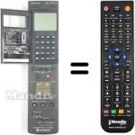 Mando a distancia equivalente VT-RM 723 E