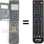 Mando a distancia equivalente VT-RM 833 E